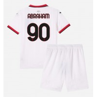 Camisa de Futebol AC Milan Tammy Abraham #90 Equipamento Secundário Infantil 2024-25 Manga Curta (+ Calças curtas)